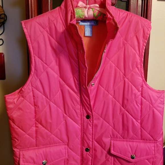 Evan Picone Jackets & Blazers - ❣Evan Picone Hot Pink/Orange Vest